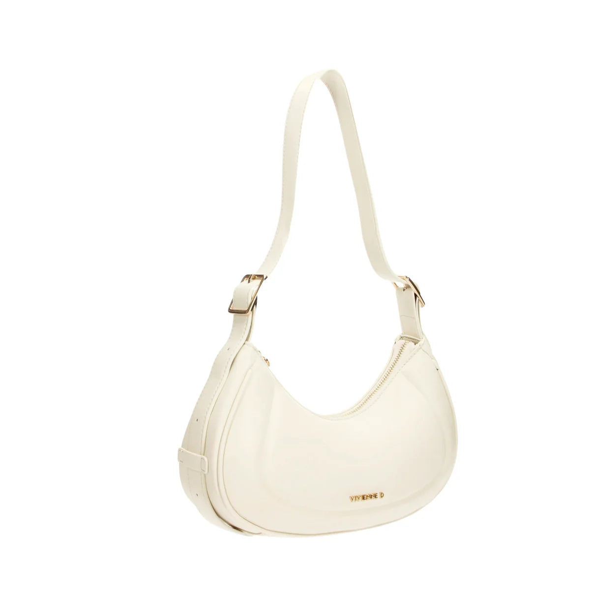 Borsa bianca a tracolla firmata vivienne d
