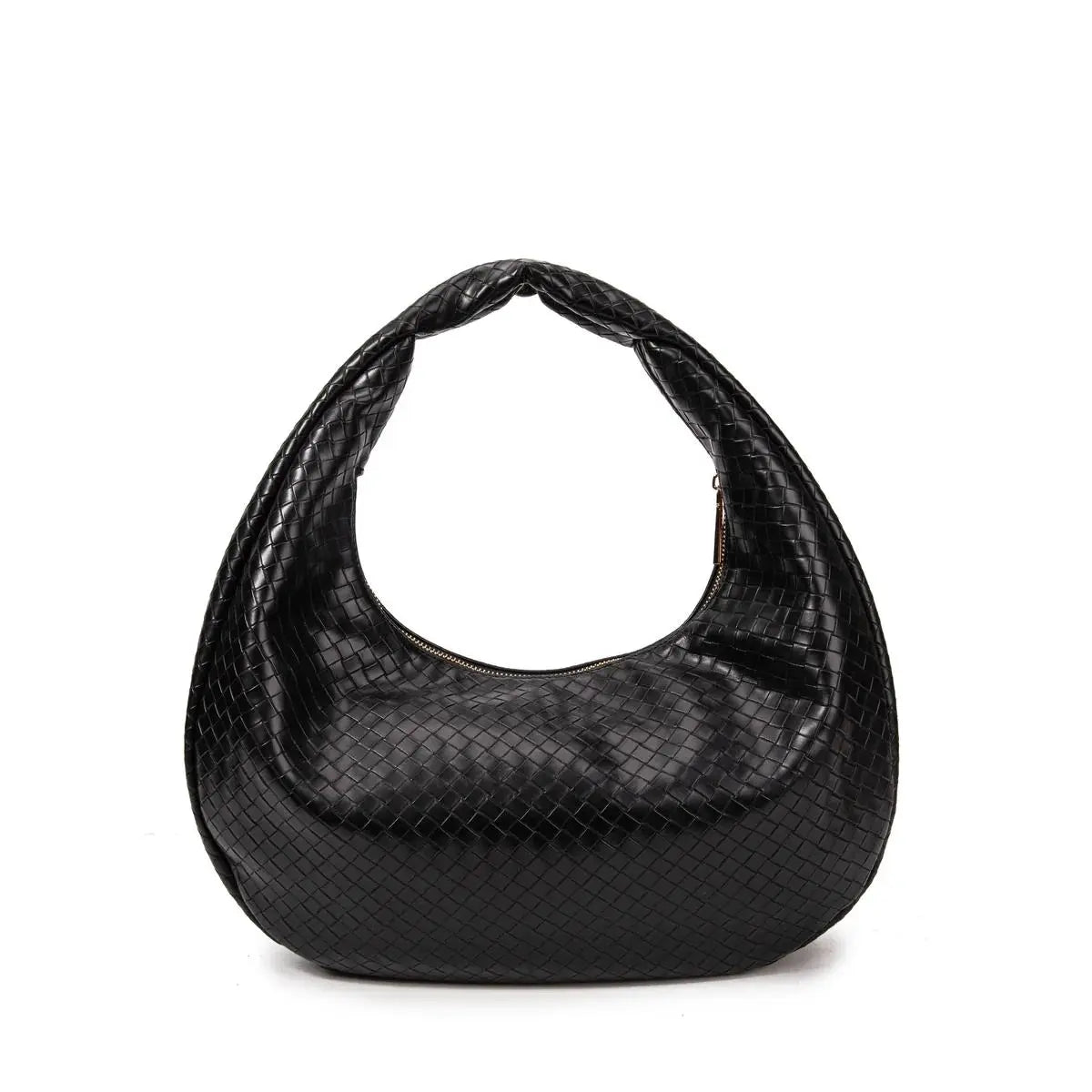 borsa smiluna nera intrecciata