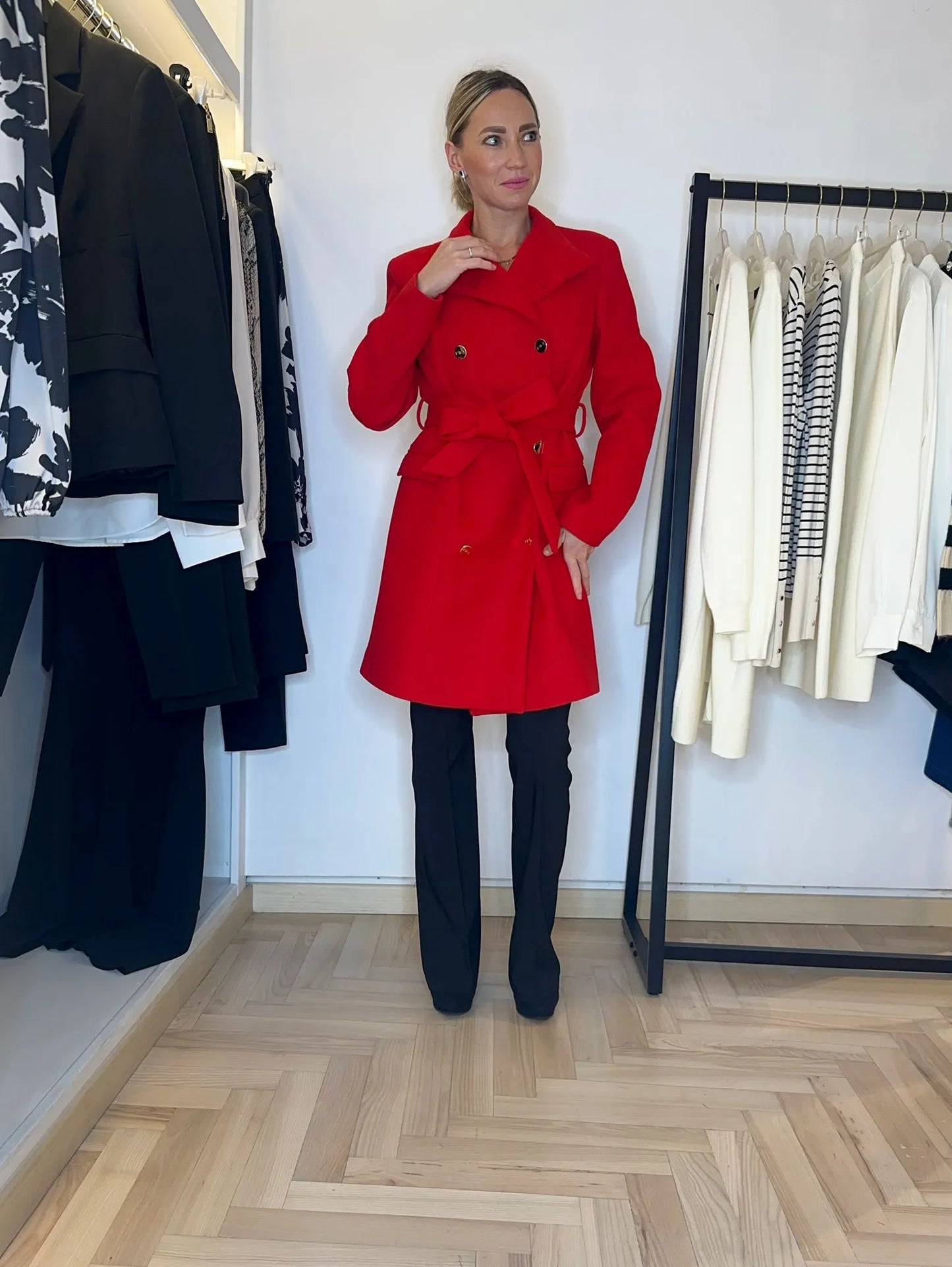 cappotto, rosso, vicino a me