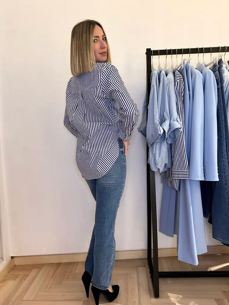 Jeans basic dritto per outfit quotidiani – ideale per il lavoro e il tempo libero