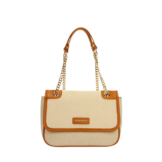 Elegante borsa a tracolla beige, nuova collezione primavera estate firenze