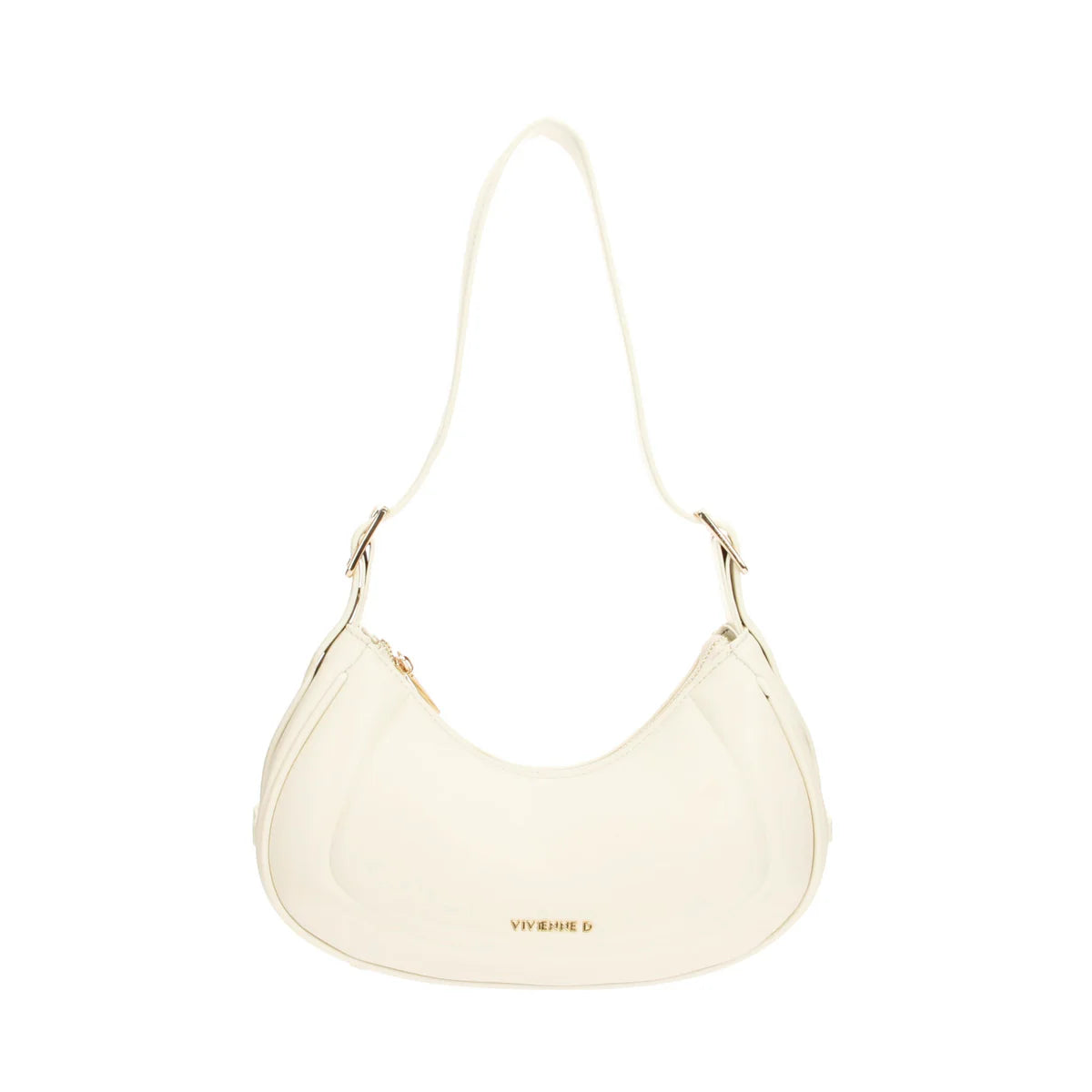 Comoda borsa a tracolla con manici regolabili color bianco