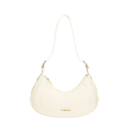 Comoda borsa a tracolla con manici regolabili color bianco