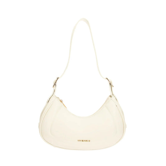Comoda borsa a tracolla con manici regolabili color bianco