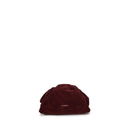 clutch in velluto color bordeaux firmata vivienne d