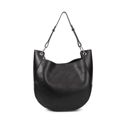borsa nera hobo ecopelle, un accessorio perfetto per la vita di tutti i giorni in quanto capiente