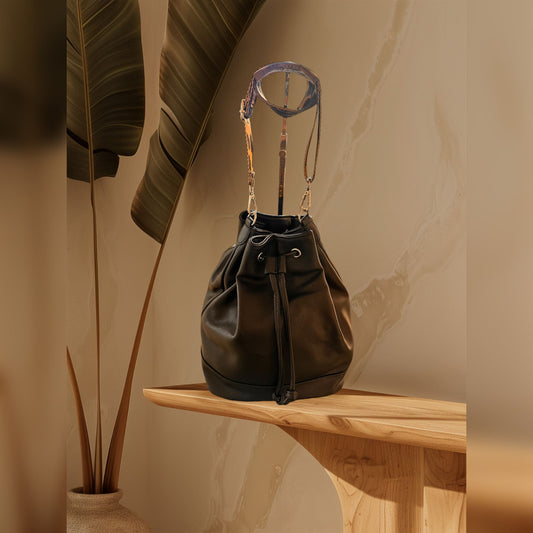 borsa, secchiello, nera, firenze, animalier
