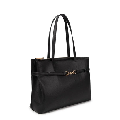 borsa shopper nera, collezione autunno/inverno