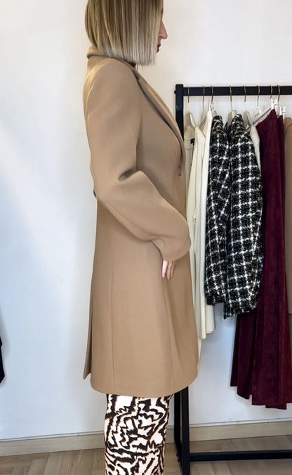 cappotto, firenze, cammello, medio, casual
