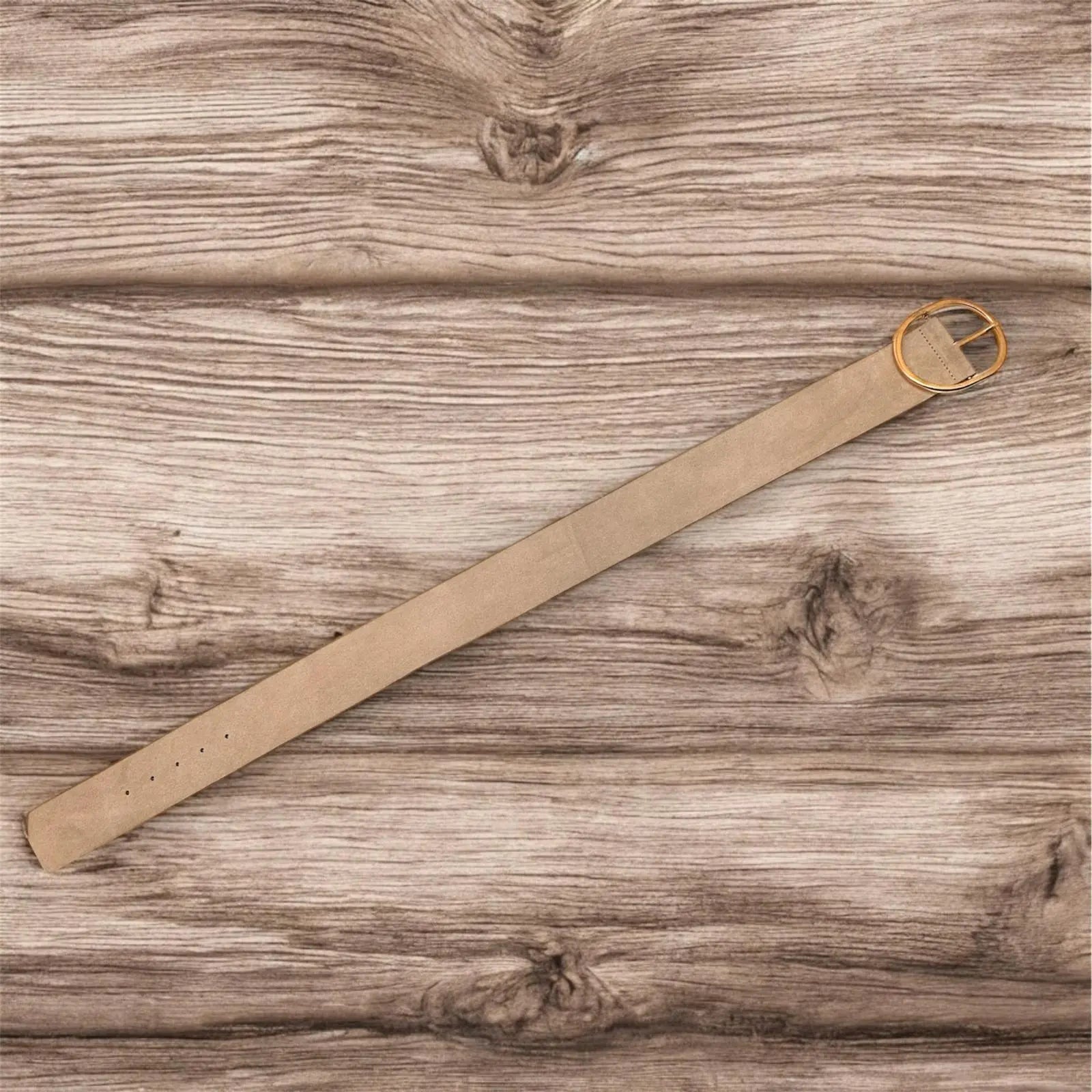 cintura in pelle beige firenze e fibbia oro