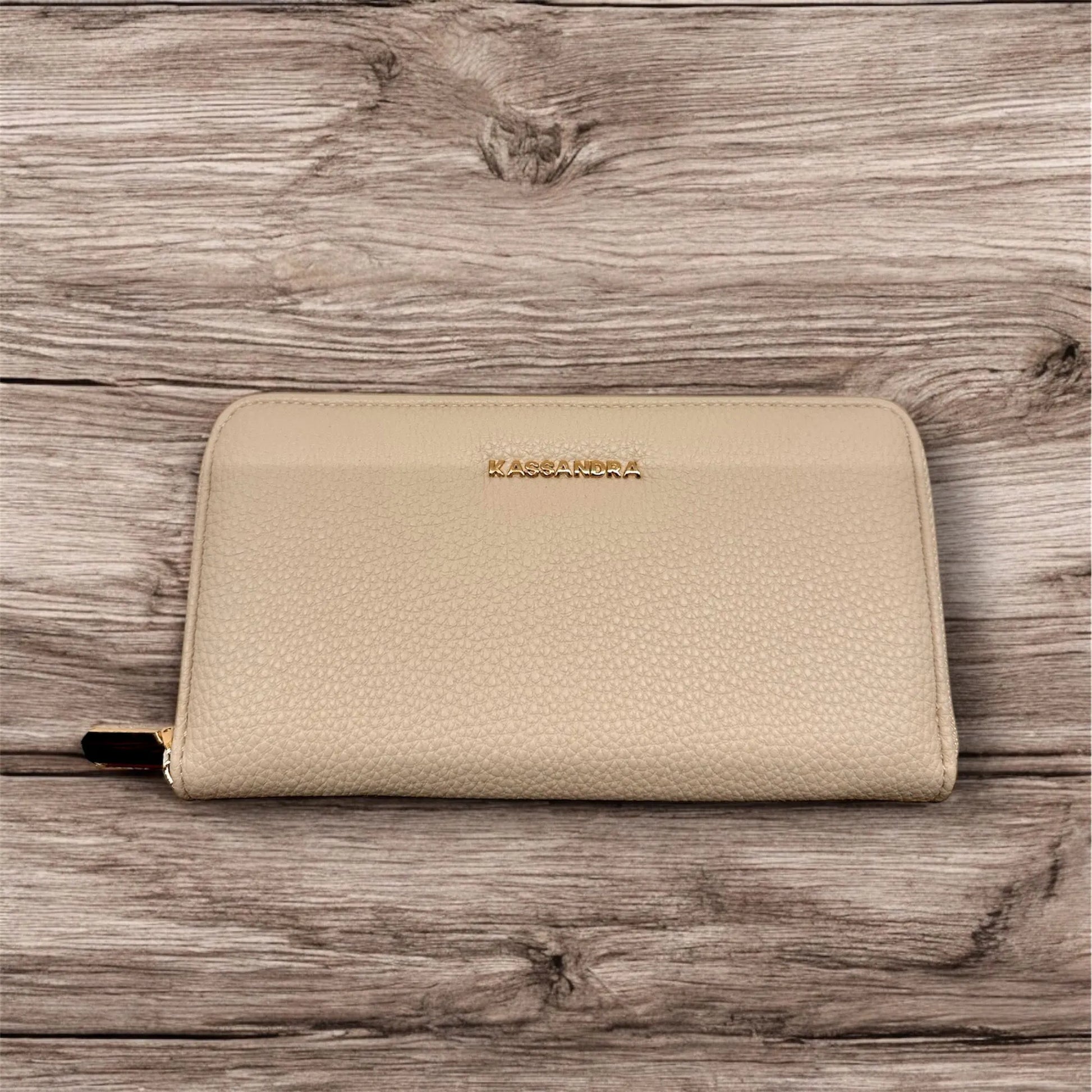 portafoglio beige