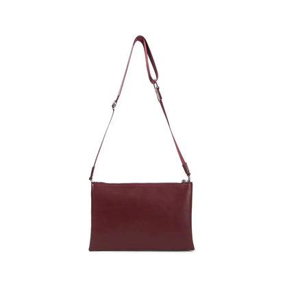 borsa a tracolla bordeaux firmata vivienne d