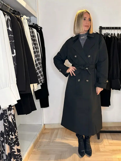 Abbigliamento donna trench nero in vendita a firenze